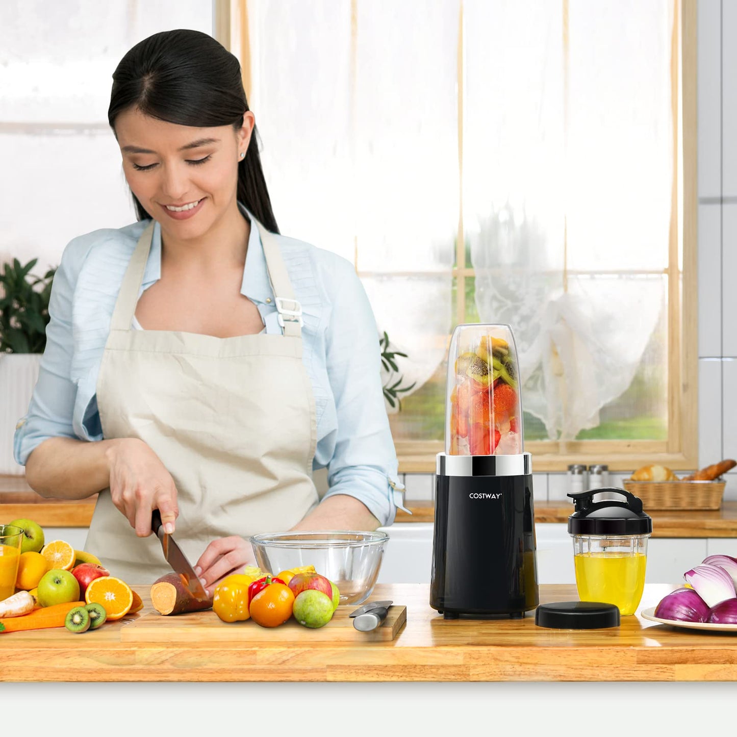 Nutri Blender, 1000 Watt Base for Juices, Shakes & Smoothies Personal Blender, Black