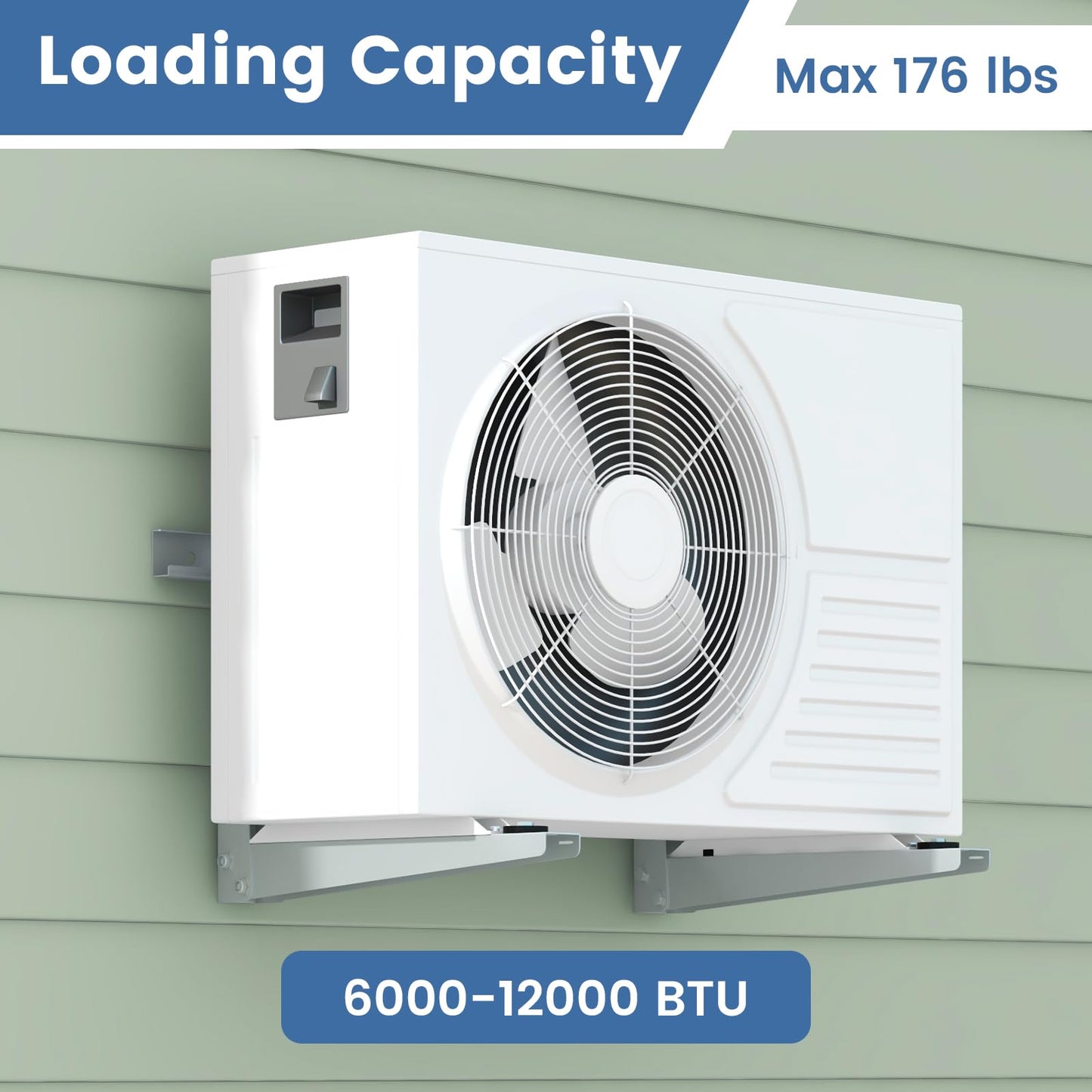 ARLIME Mini Split Wall Mounting Bracket for 6000-24000 BTU Universal Ductless Air Conditioners AC and Heat Pump Systems