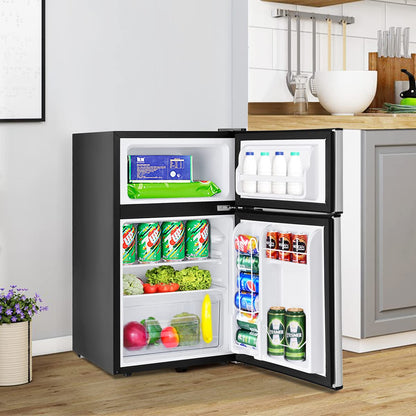 ARLIME Mini Fridge with Freezer, 3.2 Cu. Ft, Compact Refrigerator