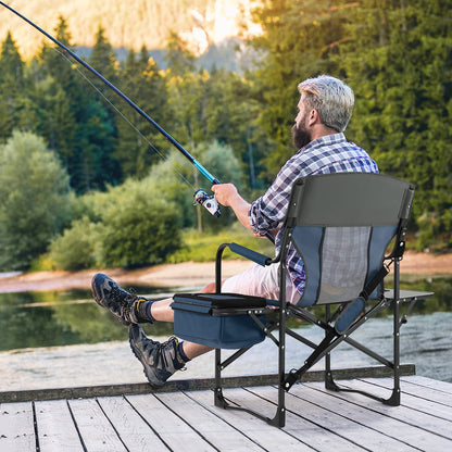 Folding Camping Chair Heavy-Duty Director Chair Supports 400lbs for Adults