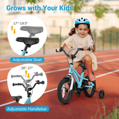 12/14/16/18 Inch Children Toddler Bicycle with Training Wheels for 3-8 Years Old Boys Girls