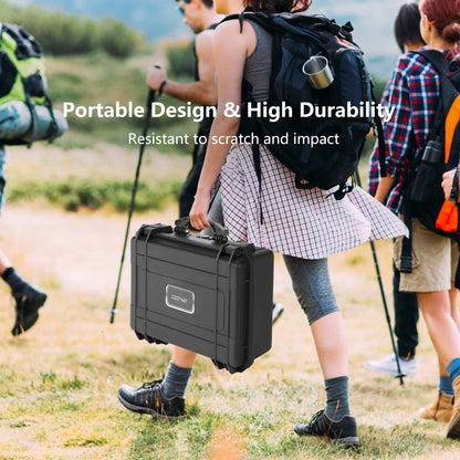 Waterproof Hard Case 22-Inch Multi-Purpose Small Camera Dry Box with DIY Customizable Foam Insert