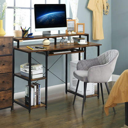Computer Desk 47’’ Home Office Table with Hutch