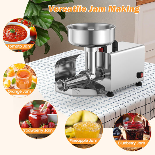 450W Electric Tomato Strainer for Strawberry & Blueberry Jam