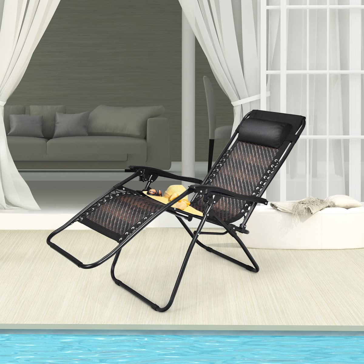 1/2PCS Zero Gravity Lounge Chairs