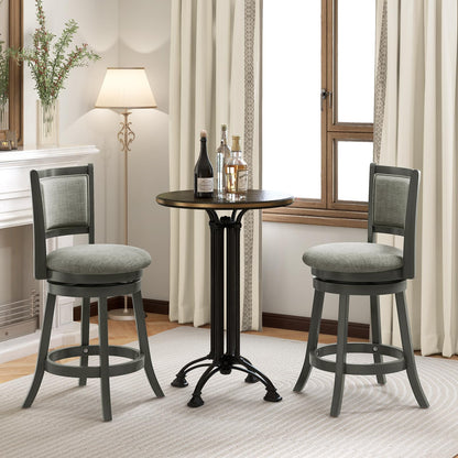 Bar Stools Set Counter Height Swivel Chairs