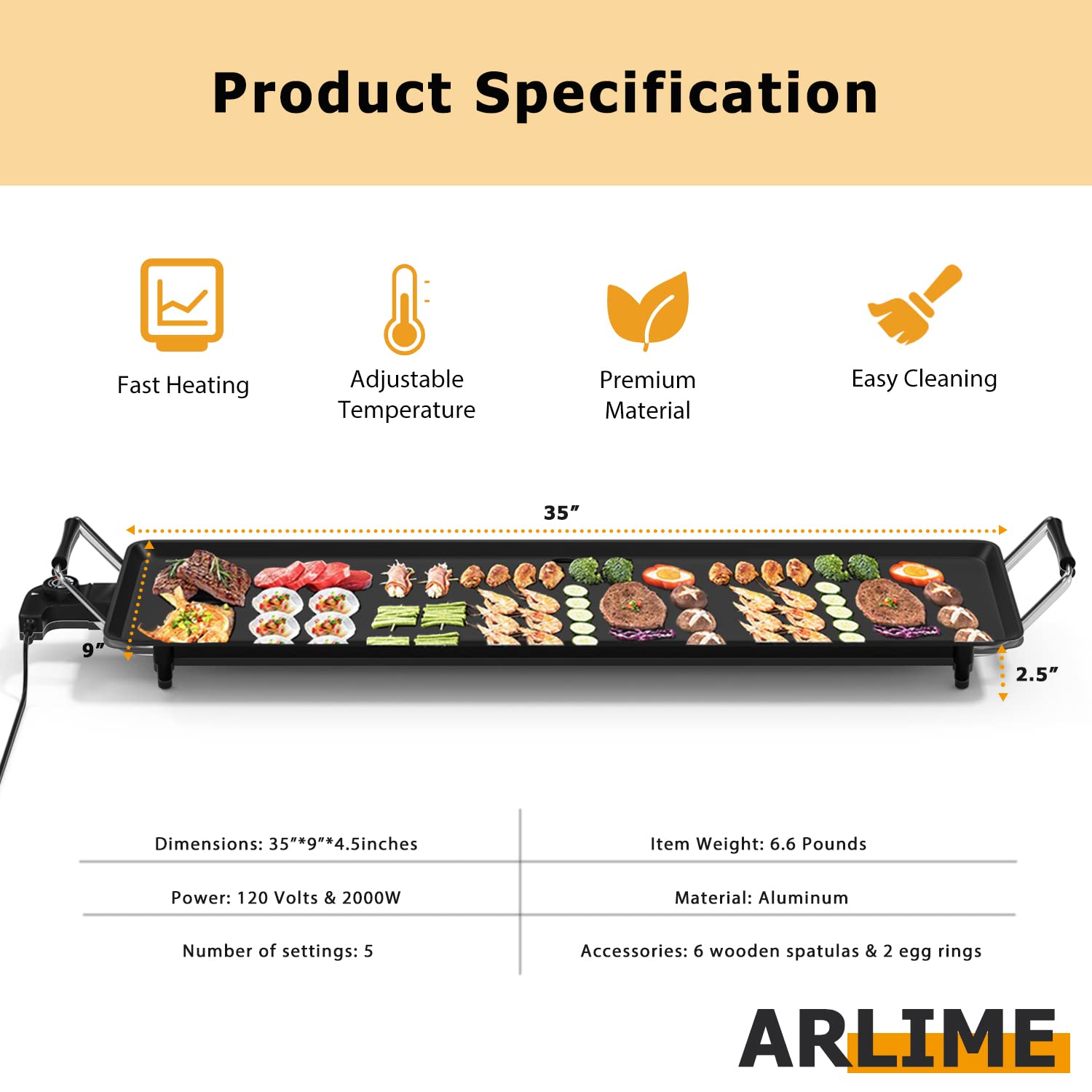 Family using teppanyaki grill at a party - Arlime