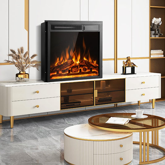 ARLIME 20 Inches Electric Fireplace Inserts 5100 BTU Recessed Freestanding Fireplace