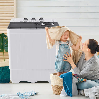 ARLIME Portable Washing Machine, 26 lbs Washer and Spinner Combo with Drain Pump