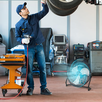 20 inch High Velocity Floor Fan with 145°Rotation for Home