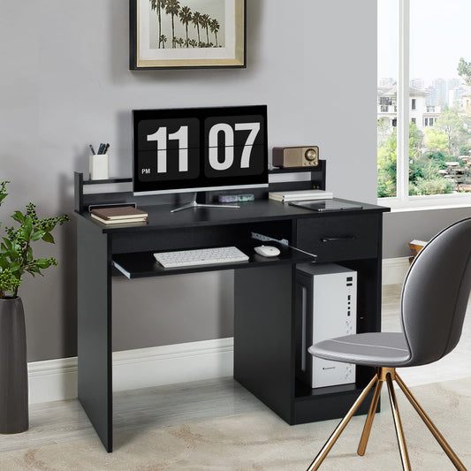 Computer Desk with Hutch Home Office Desk with Drawer