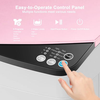 Washing Machine Portable Washer with 7.7 Lbs Weight Capacity Washer and Dryer