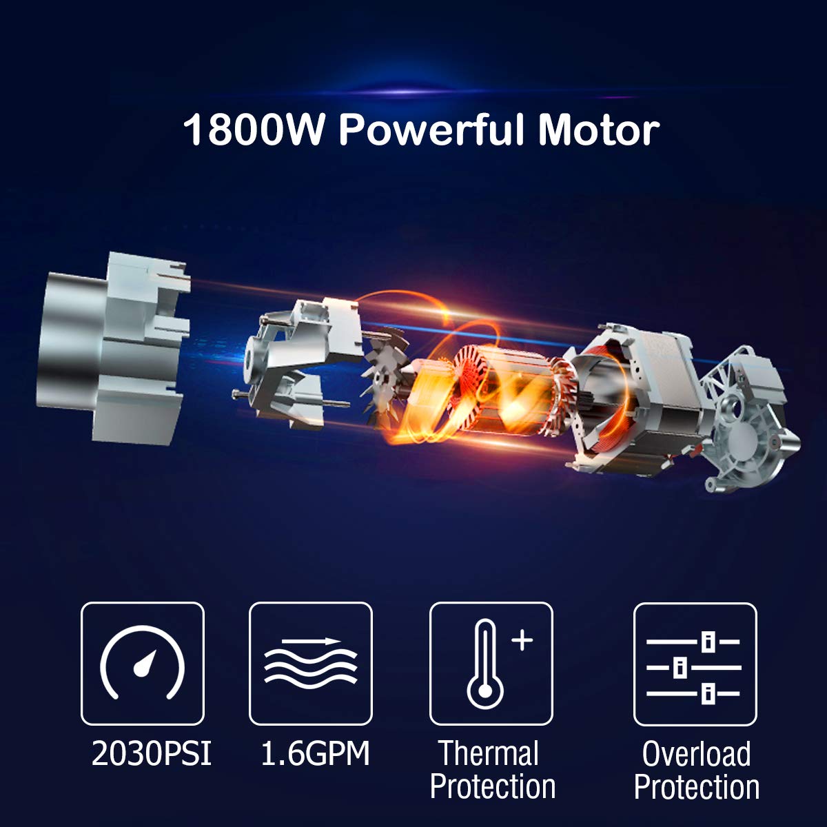 2030PSI Electric Pressure Washer | High Power Machine - Arlime