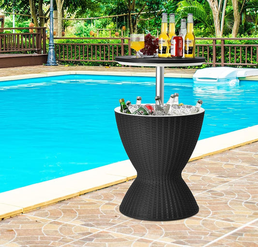 Outdoor Cool Bar Table 8 Gallon Beer and Wine Cooler