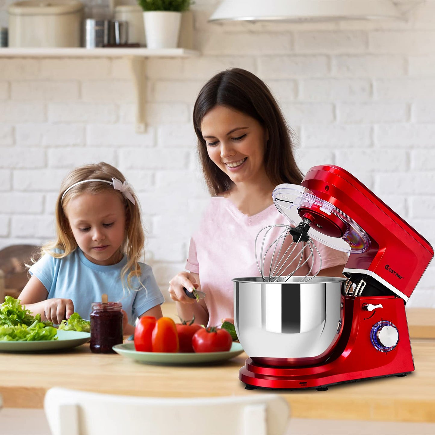 [侵权下架]ARLIME Professional Stand Mixer, 7.5QT 660W Tilt-Head Food Mixer