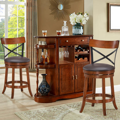 25”Height Kitchen Counter Bar Stools for Kitchen Island