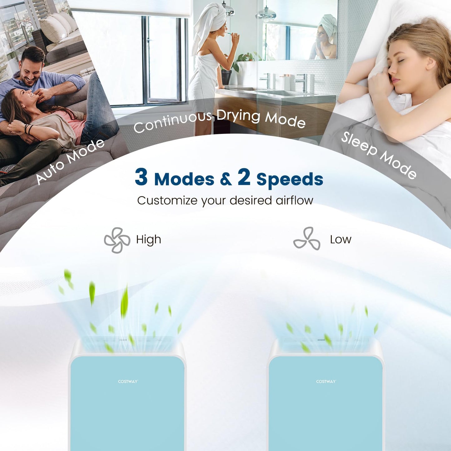 Dehumidifier for Basement, 32 Pints Portable Quiet Dehumidifier for Rooms up to 2500 Sq. Ft w/Sleep Mode, 24H Timer