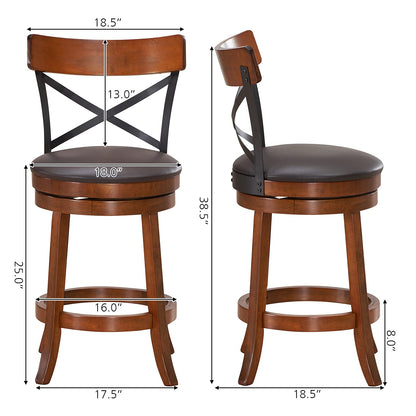 25”Height Kitchen Counter Bar Stools for Kitchen Island