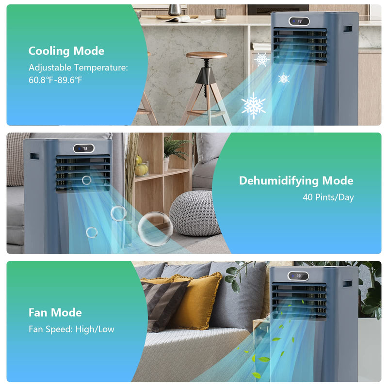 ARLIME Air Conditioner Portable, 8000 BTU Cools up to 230 sq. ft