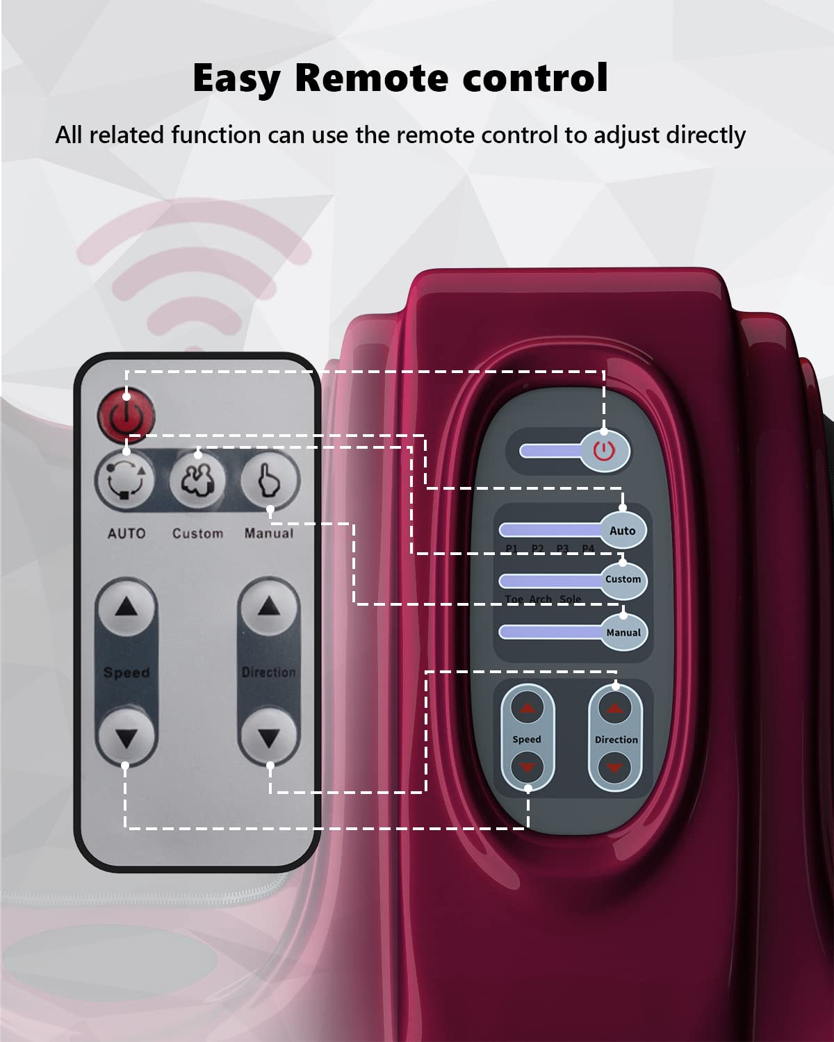ARLIME Foot Massager Machine with Remote Shiatsu Foot Massager for Pain Relief