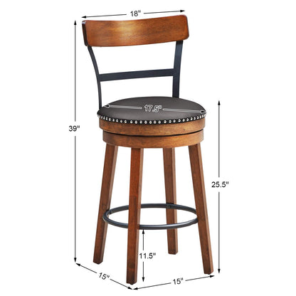 Bar Stools 360-Degree Swivel Stools(25")