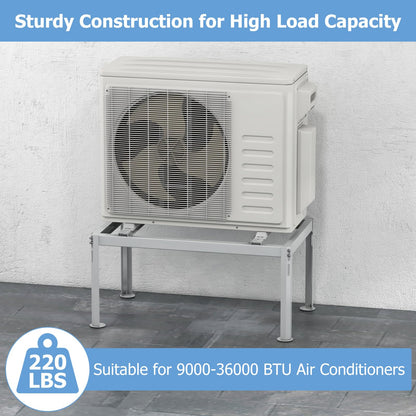 ARLIME Mini Split Stand, Outdoor AC Unit Bracket with Adjustable Height