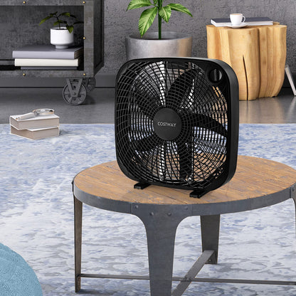20 Inches Portable Floor Fan with Knob Control 2 Supporting Feet Compact Lightweight