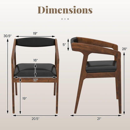Dining Chairs with Arms Set of 2/4 for Living Dining Reading Room