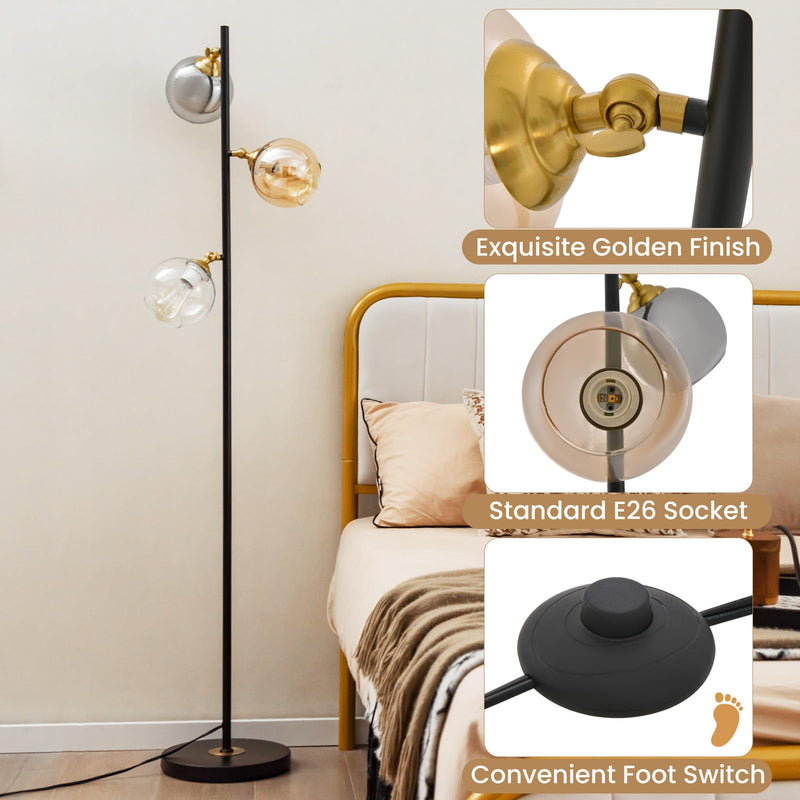 ARLIME Modern Mid-Century Floor Lamp, 64" Tall Floor Lamp
