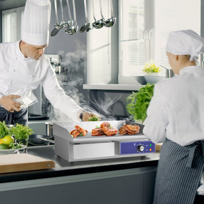 22" Commercial Electric Griddle, Stainless Steel Flat Top Grill