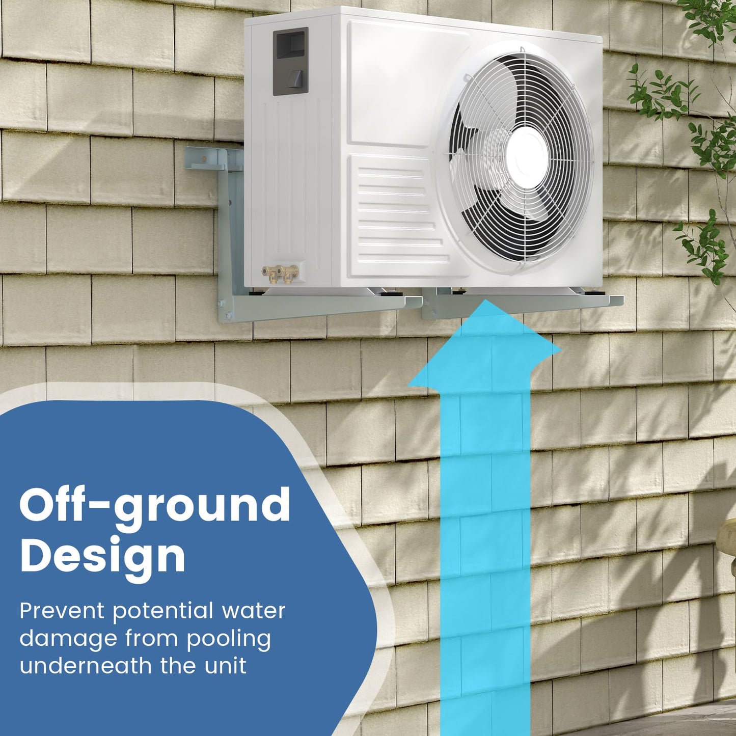 ARLIME Mini Split Wall Mounting Bracket for 6000-24000 BTU Universal Ductless Air Conditioners AC and Heat Pump Systems