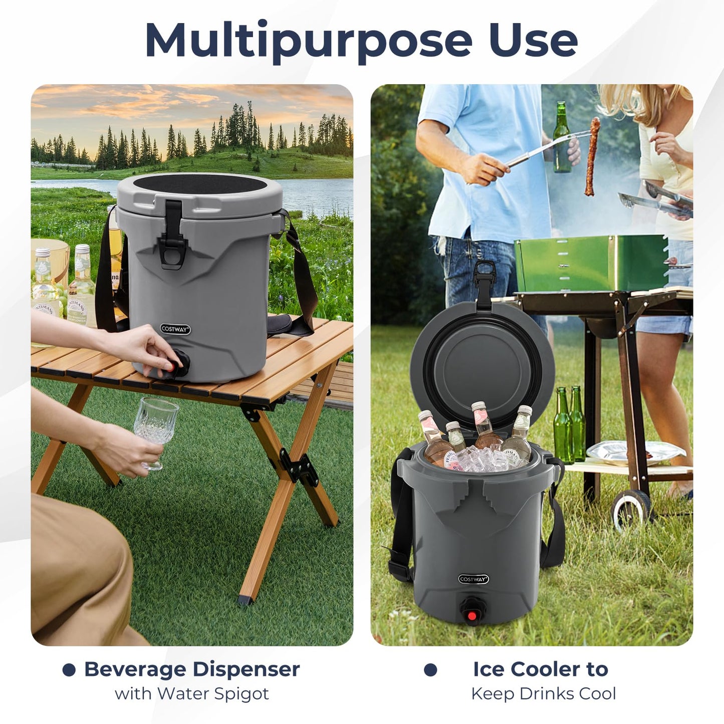 2.5 Gallon/10 QT Cooler with Beverage Dispenser