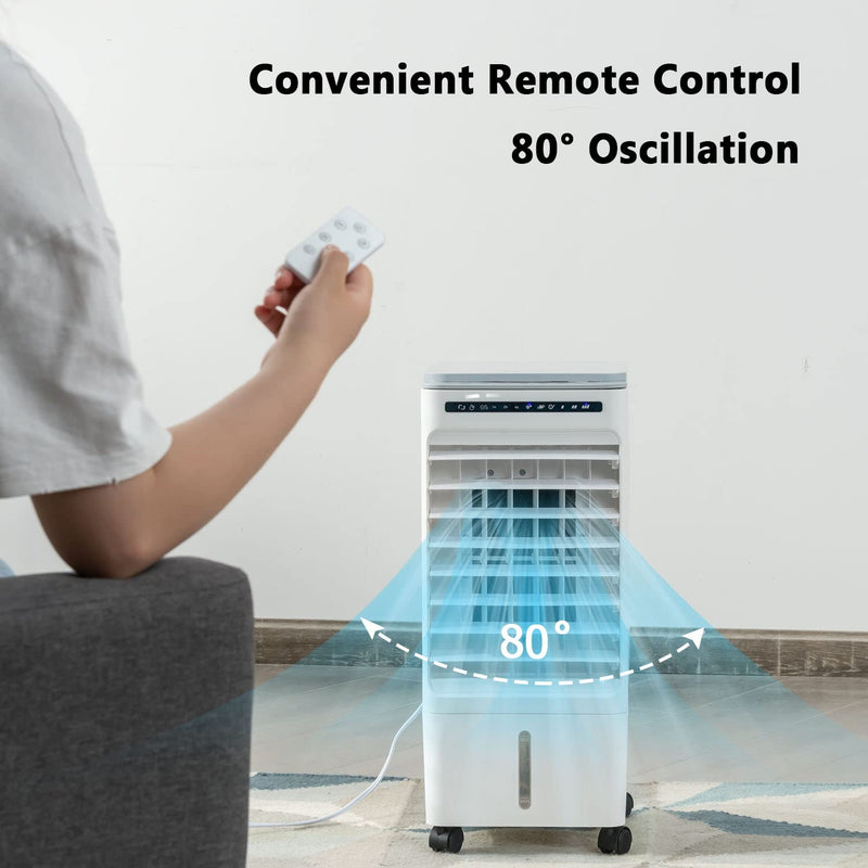 ARLIME 3-IN-1 Evaporative Coolers, Portable Swamp Cooler with Remote for Room/Office
