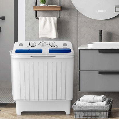ARLIME 20 lbs Compact Twin Tub Washing Machine for Home Use