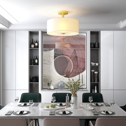 ARLIME Glass Drum Ceiling Light