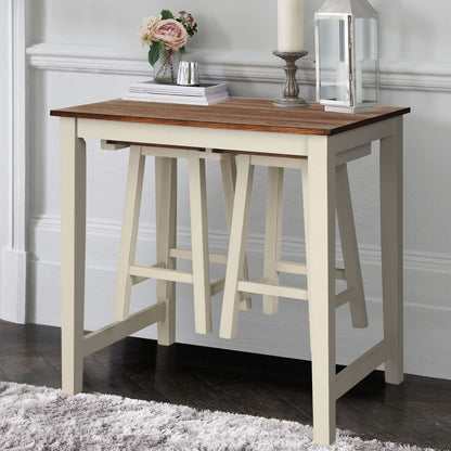 3 Pieces Dining Set Counter Height Pub Table Set