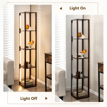 ARLIME Floor Lamp with Shelves