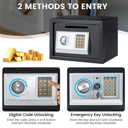 14-inch Electronic Depository Safe Box with Drop Slot