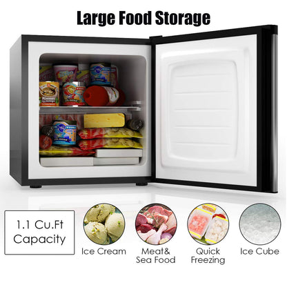 Compact Upright Freezer Countertop | 1.1 cu. ft. - Arlime