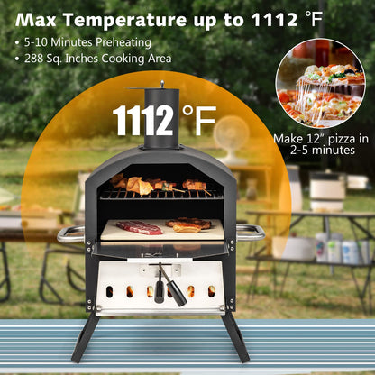 Wood Fire Peel Stone Waterproof Cover Fold-up Legs Portable Stainless Steel Maker for Camping