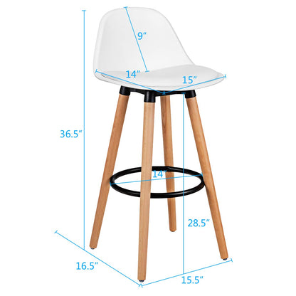 Bar Stools Set of 2/4 Modern Armless Kitchen Stool