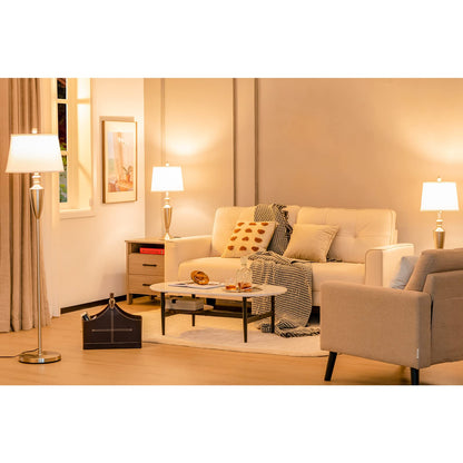 ARLIME 3 Piece Lamp Set, Modern Floor Lamp & 2 Table Lamps