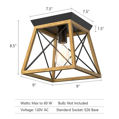 ARLIME Rustic Farmhouse Ceiling Light