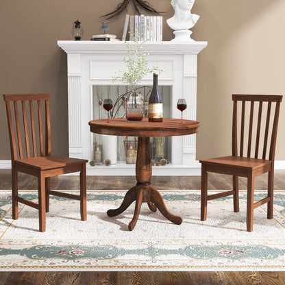 Armless Wooden Chairs with High Back for Kitchen