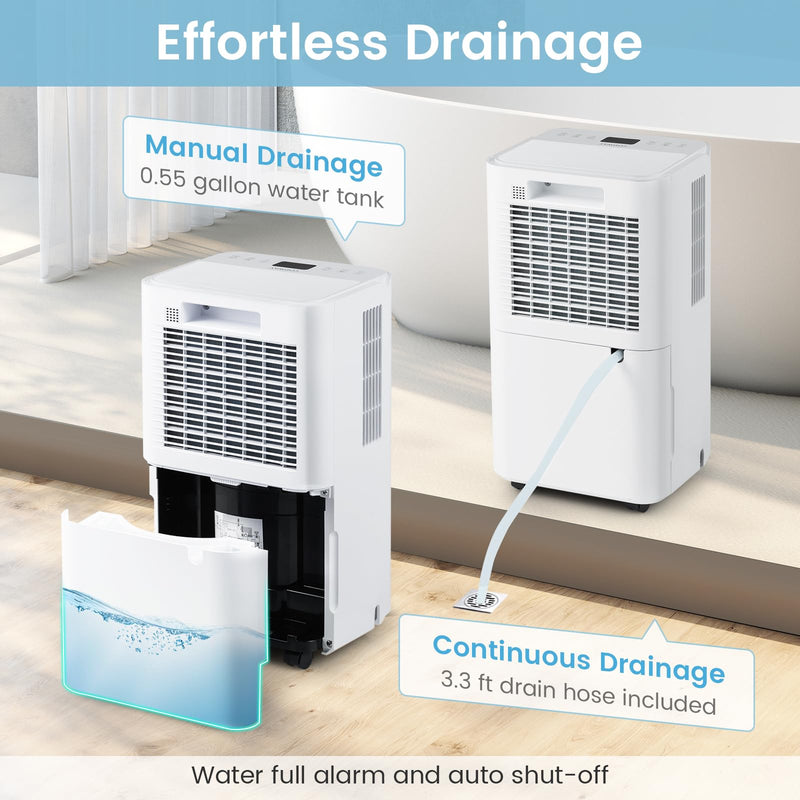 2000 Sq.Ft Portable Dehumidifier for Bedroom