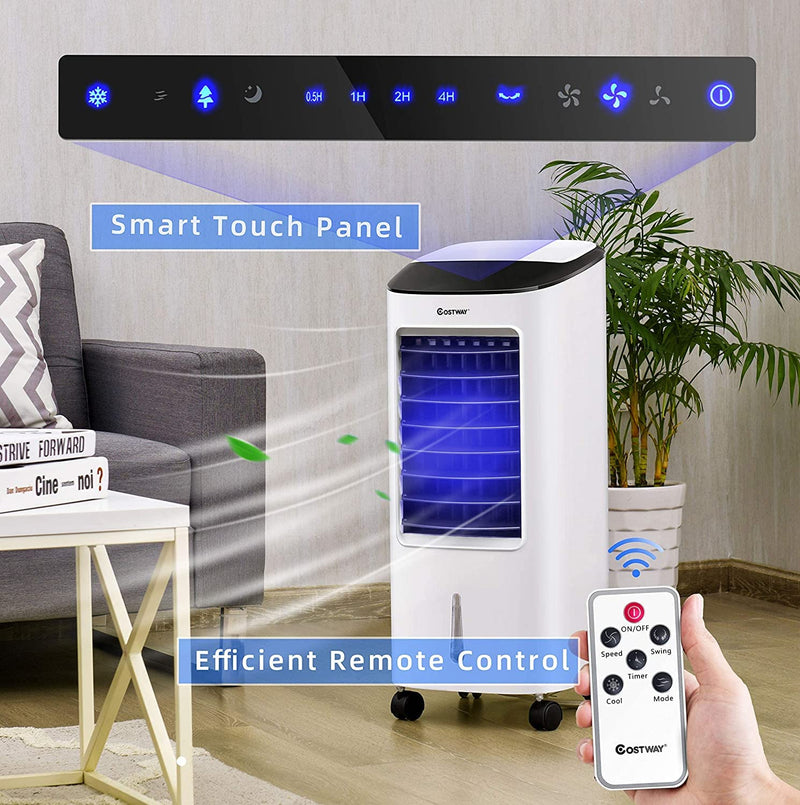 ARLIME Evaporative Air Cooler, 3-in-1 Portable Windowless Air Conditioner Fan & Humidifier