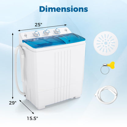 Portable Washing Machine with Drain Pump for Apartment Dorm RV