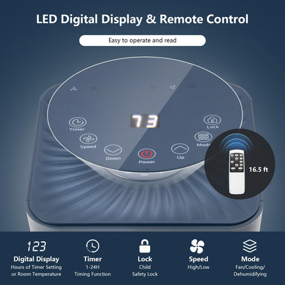 ARLIME Air Conditioner Portable, 8000 BTU Cools up to 230 sq. ft
