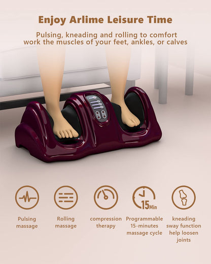 ARLIME Foot Massager Machine with Remote Shiatsu Foot Massager for Pain Relief