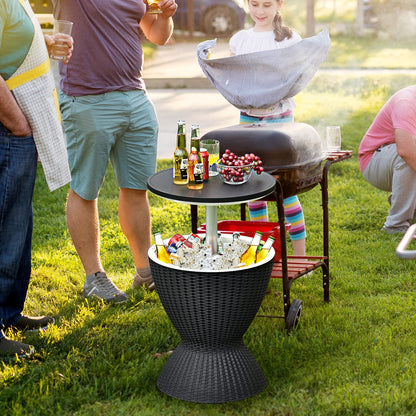 Outdoor Cool Bar Table 8 Gallon Beer and Wine Cooler